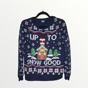 Christmas up to snow good ugly sweater M